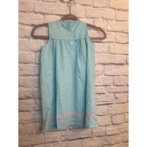 Abby & Evie Blue Gingham Bunny Easter Dress Girls Size 6